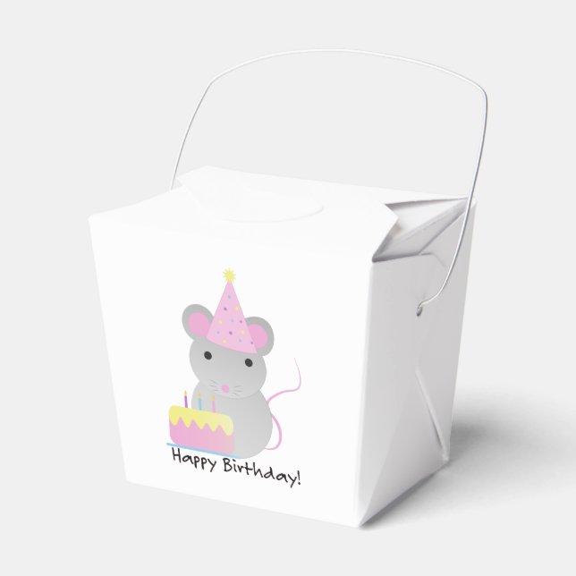 Ballotins Bonne Souris de fête d'anniversaire mignonne (Verso)
