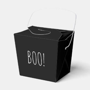 Ballotins Boom noir simple typographie drôle mignon Hallowee
