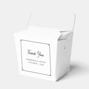 Ballotins Bordure de mariage minimale clé grecque fine Merci