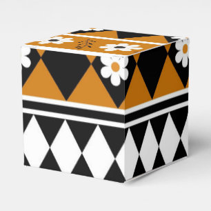 Ballotins Bordure Fleur Diamant Boho Motif Floral