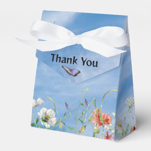 Ballotins Bordure fleur sauvage et papillon (Verso)