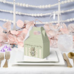 Ballotins Botanical Treasures favor box, boîtes cadeaux<br><div class="desc">This favor box is part of a coordinated floral gift collection and is fully customizable, A serene botanical collection inspired by the quiet elegance of slender, gently flowing stems and delicate almond‑shaped leaves. Each gift box in this series features soft medium‑green gradients that evoke natural movement, subtle imperfection, and the...</div>