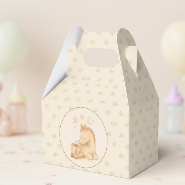 Ballotins Botte de cowboy et Ballotin de Baby shower de poul (Sweet foal and baby cowboy boots baby shower favor box)