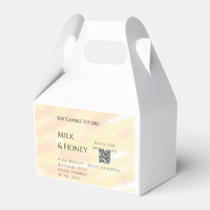 Ballotins Bougie au lait de soja et au miel entreprise ajout