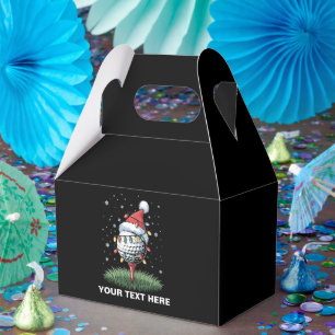 Ballotins Boule de golf personnalisée Chapeau de Père Noël s