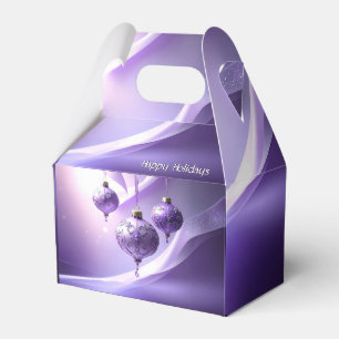 Ballotins Boule de Noël Décorative Violette Boîte Cadeau de 