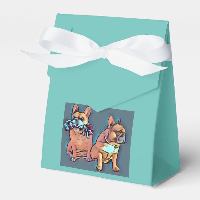 Ballotins Bouledogue français deux amis (Verso)