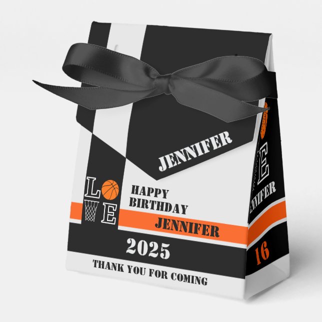 Ballotins Boules de basket, Cadeau de joueur de basket, Anni (Verso)