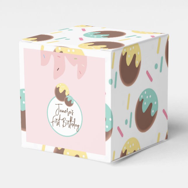 Ballotins Boules de Cakepop Mignonnes pour Premier Anniversa (Verso)