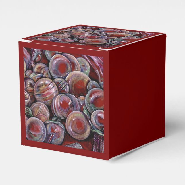 Ballotins Boules de Noël rouges (Verso)
