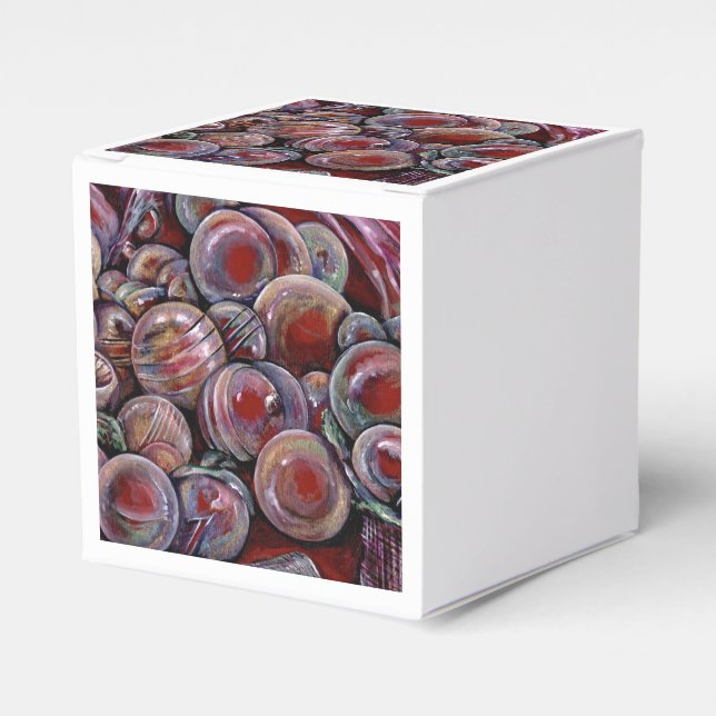 Ballotins Boules de Noël rouges (Verso)