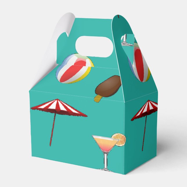 Ballotins Boules de plage, crème glacée et cocktail vert (Verso)