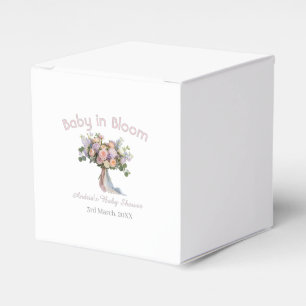 Ballotins bouquet floral baby in bloom baby shower rétro ros