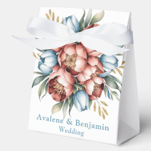 Ballotins Bouquet Floral Romantique : Mariage Pivoines & Tul