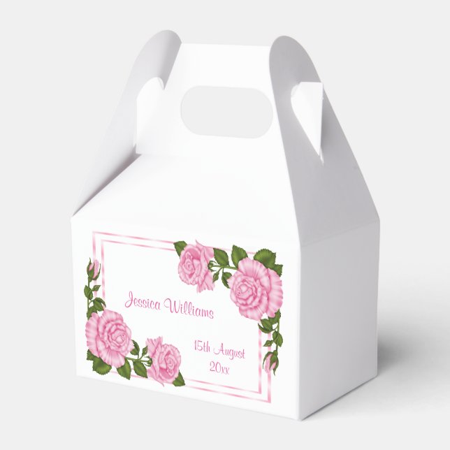 Ballotins Bouquets d'angle rose joli pour 18 ans (Verso)