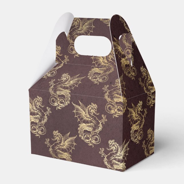 Ballotins Bourgogne et Dragon Vintage Or (Verso)