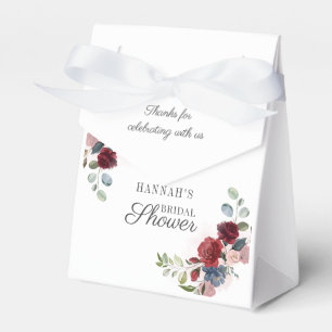 Ballotins Bourgogne Floral Aquarelle Brouille Fête des marié