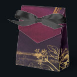 Ballotins Bourgogne foncé et or<br><div class="desc">Boîte à faveur vintage étincelante aux accents de bourgogne et d'or.</div>