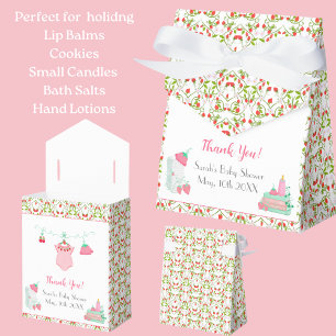 Ballotins Bouteille De Fraise Avec Baby shower Motif