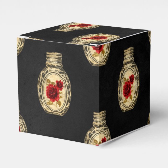 Ballotins Bouteille de potion de sorcière Mariage gothique (Verso)