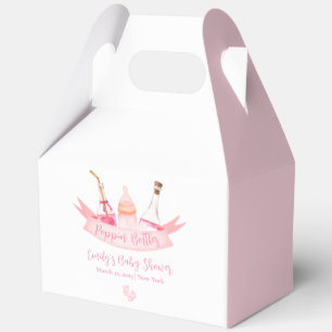 Ballotins Bouteilles de Champagne Pink Poppin Pieds Baby sho