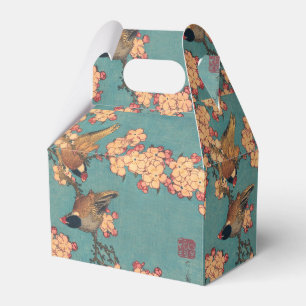Ballotins Bouvreuil d'Hokusai et Cerisier Fleur Vintage Oise