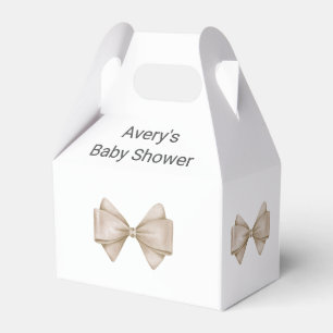Ballotins Bow Beige Baby shower Boho moderne