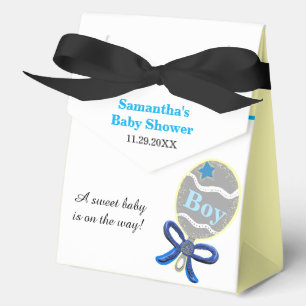 Ballotins Boy Baby shower Blue Rattle