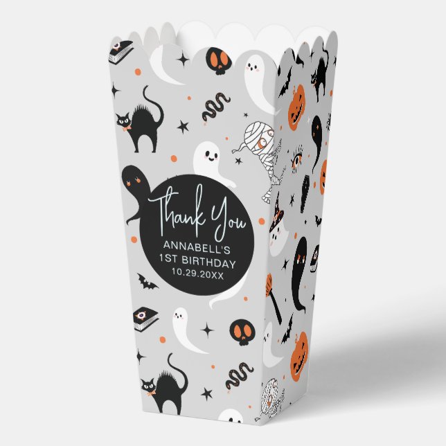 Ballotins Boy Halloween Birthday Party Popcorn (Recto)