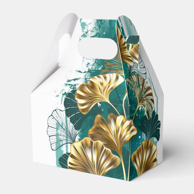 Ballotins Branche avec Feuilles d'or Ginko Biloba (Verso)