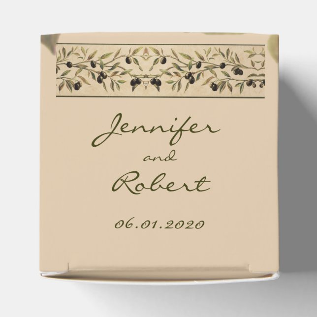 Ballotins Branche d'olivier : Un Ballotin tactile toscan (Haut)