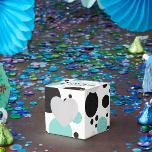 Ballotins Bride Co Turquoise Blue Polka Dot Douche Party