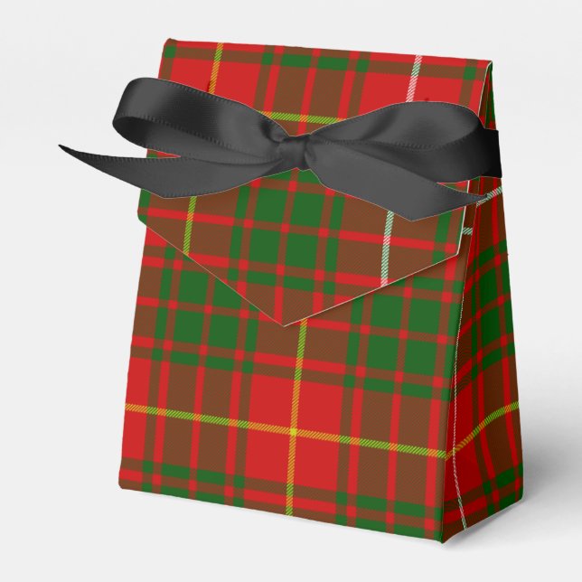 Ballotins Bruce tartan rouge vert plaid (Verso)