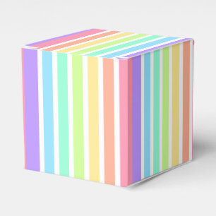 Ballotins Bubblegum arc-en-ciel et bandes blanches