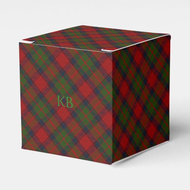 Ballotins Buccleuch Official Tartan avec monogramme / nom (Verso)