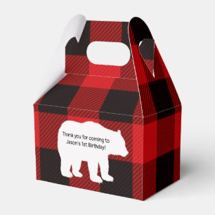 Ballotins Bûcheron peu de sac de cadeau d'ours