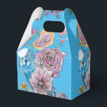 Ballotins Budgie Mariage Ballotin Roses bleus<br><div class="desc">Budgie Mariage Ballotins de gâteaux,  Entièrement Personnalisable. Conçu à partir d'une de mes aquarelles.</div>