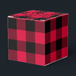 Ballotins Buffalo Check-lumberjack-Red Classic Favor Box<br><div class="desc">Le bison de la sériole enregistre en rouge et noir. D'autres colorways disponibles dans ma boutique ainsi que d'autres designs pour différentes occasions.</div>