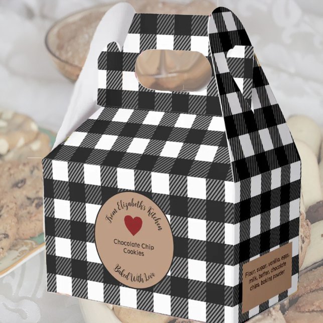Ballotins Buffle Noir Plaid Cadeaux Cuits Avec Ingrédients (Créateur téléchargé)