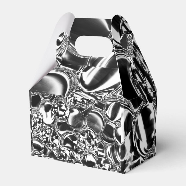 Ballotins Bulles d'argent avec ton en verre ou en métal (Verso)