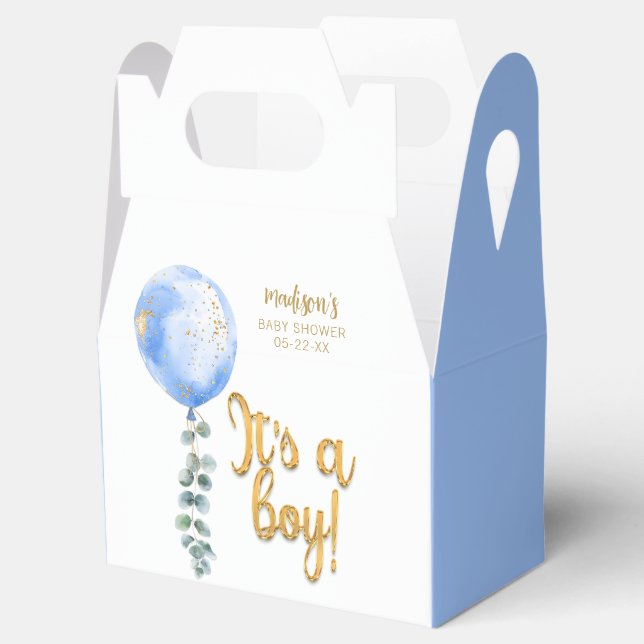 Ballotins C’est un Ballotin de Baby shower de ballon bleu ga (Ouvert)