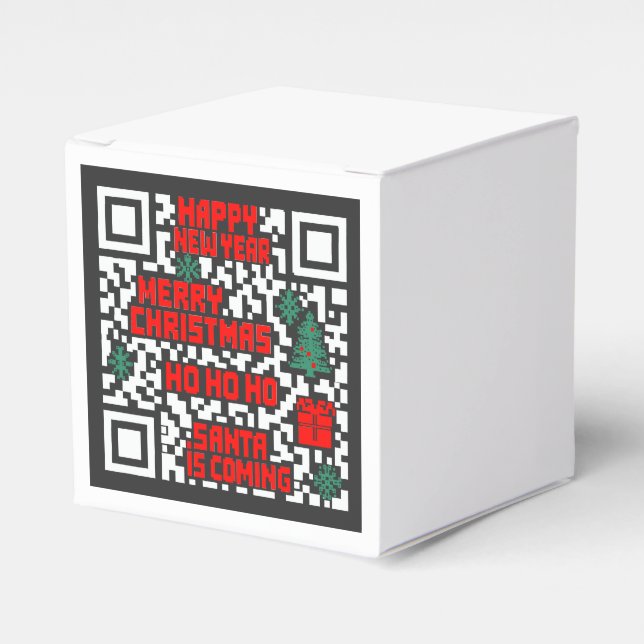 Ballotins cadeau code QR de Noël (Verso)