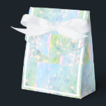 Ballotins Cadeau d'anniversaire Fleurs Sauvages Vertes aquar<br><div class="desc">Boîte Cadeau/Boîte de Faveur Fleurs Sauvages Vertes et Bleues avec Ruban Blanc aquarelle illusima. Parfait pour une fête d'anniversaire thématique pour enfants.</div>