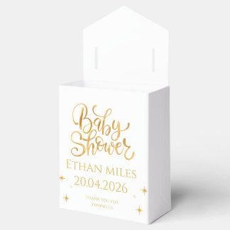 Ballotins Cadeau de Baby Shower Chrétien Nom et Date Personn