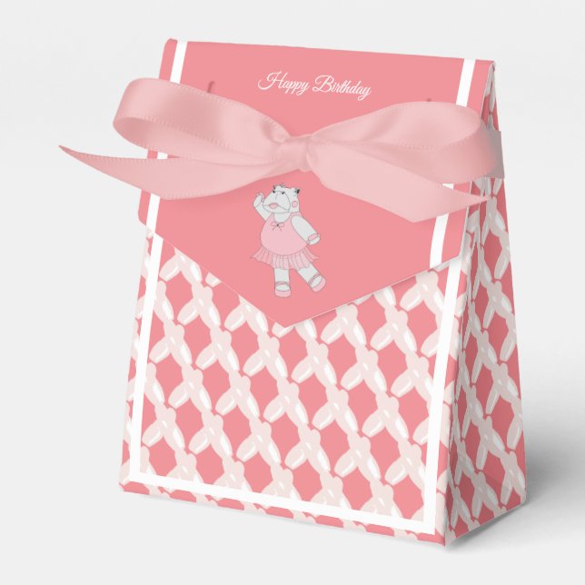 Ballotins Cadeau de chaussons de pointe de hippopotame Balle (Verso)