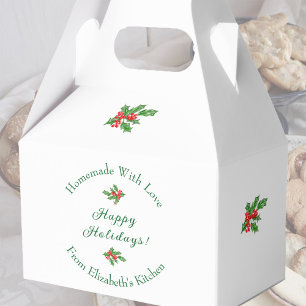 Ballotins Cadeau de cuisine de vacances modifiable Blanc Joy