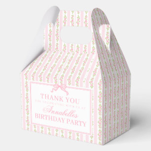 Ballotins Cadeau de fête d'anniversaire à pignon floral fant