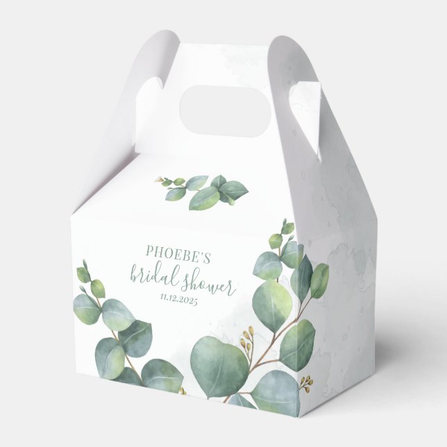 Ballotins Cadeau de Fête de Fiançailles Eucalyptus Succulent (Verso)