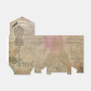 Ballotins Cadeau de fête de mariage Vintage Paris Shabby Chi