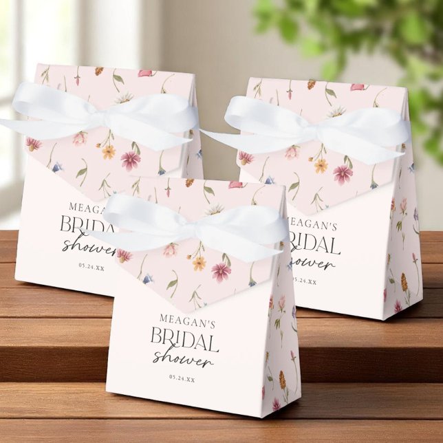 Ballotins Cadeau de Fête de Mariée Fleur de Blush Sauvage (Créateur téléchargé)